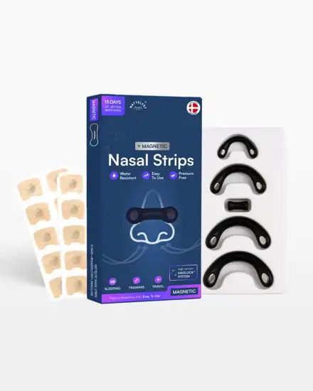 Magnetiske næsestrips for bedre vejrtrækning
